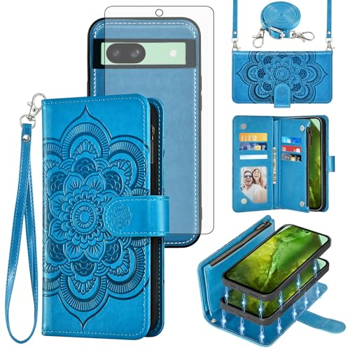 Protection Pixel 8A 5G avec fermeture éclair et verre trempé inclus