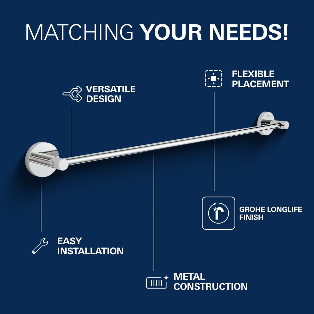 GROHE Essentials Wieszak na ręcznik kąpielowy
