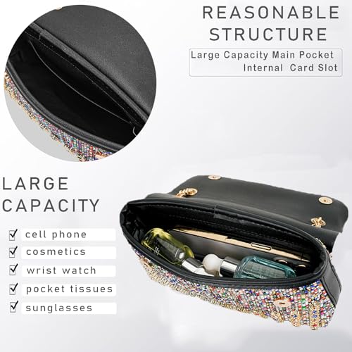 Image of Women's Evening Handbags Rhinestone Purse Crystal Evening Clutch for Women Formal