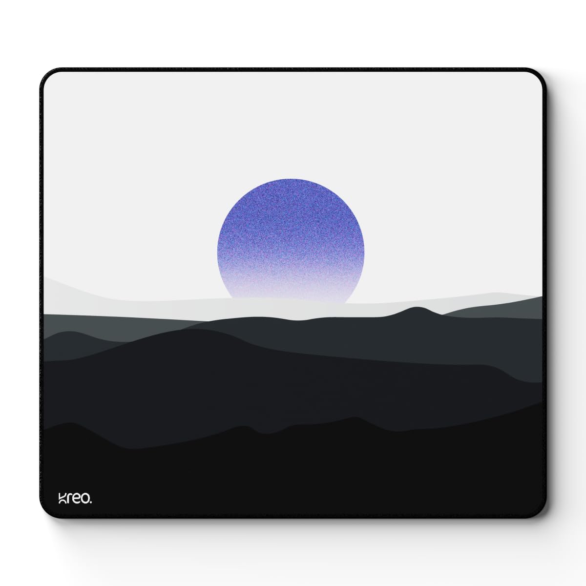 Kreo Locus XL Deskpad, 450 x 420 mm Large Gaming Mouse Pad, 4mm Cushioned Base, Ultra Smooth Polyester Surface, Stitched Edges, Non-Slip Mousepad for Gaming, Office, Laptop & Work Desk-image-12