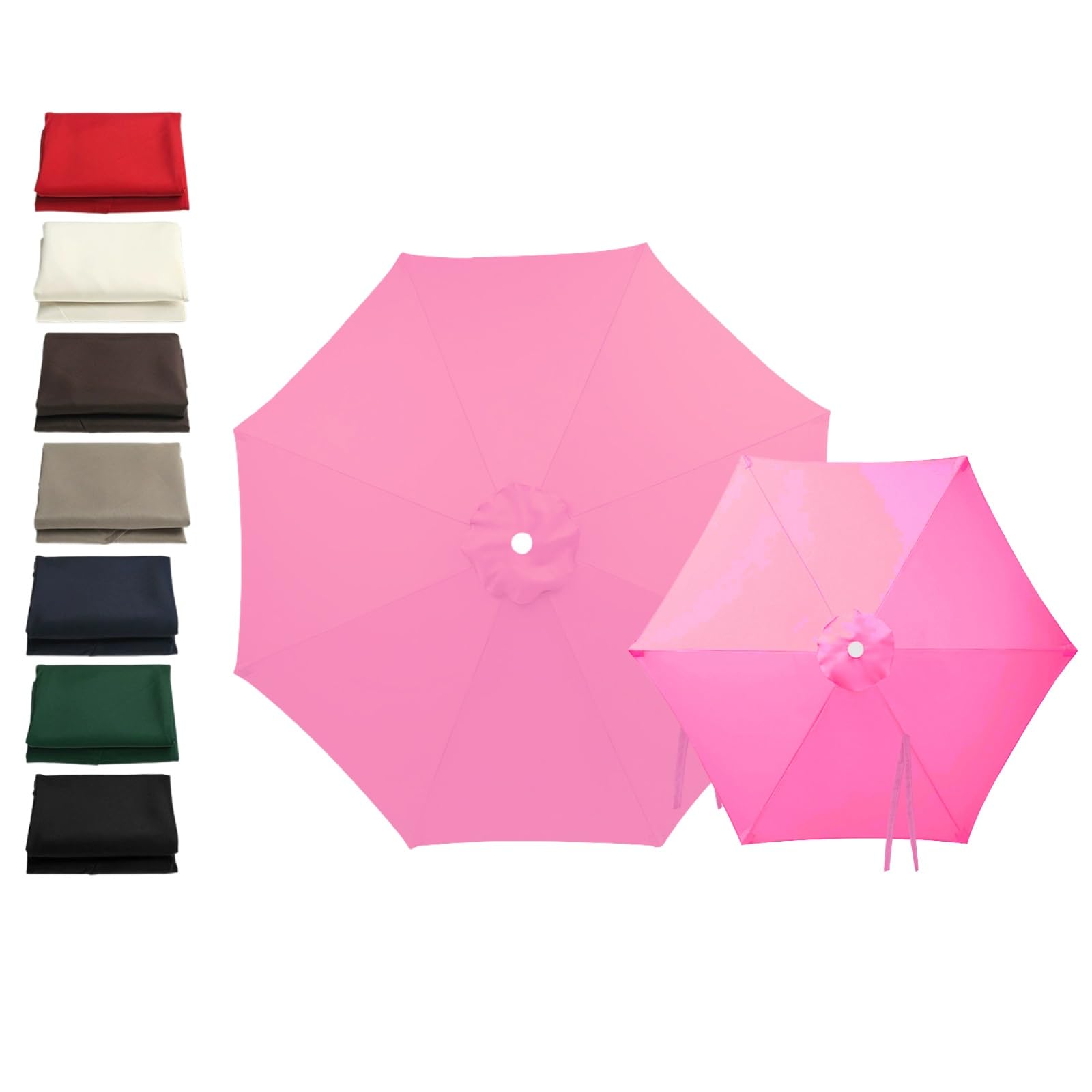 Generico 4.0m Telo di Ricambio 6/8 Stecche, 2m 2.15m 2.5m 2.7m 3.0m Copertura di Ricambio per Ombrellone da Giardino Cortilia, Impermeabile Replacement Parasol Cover Patio