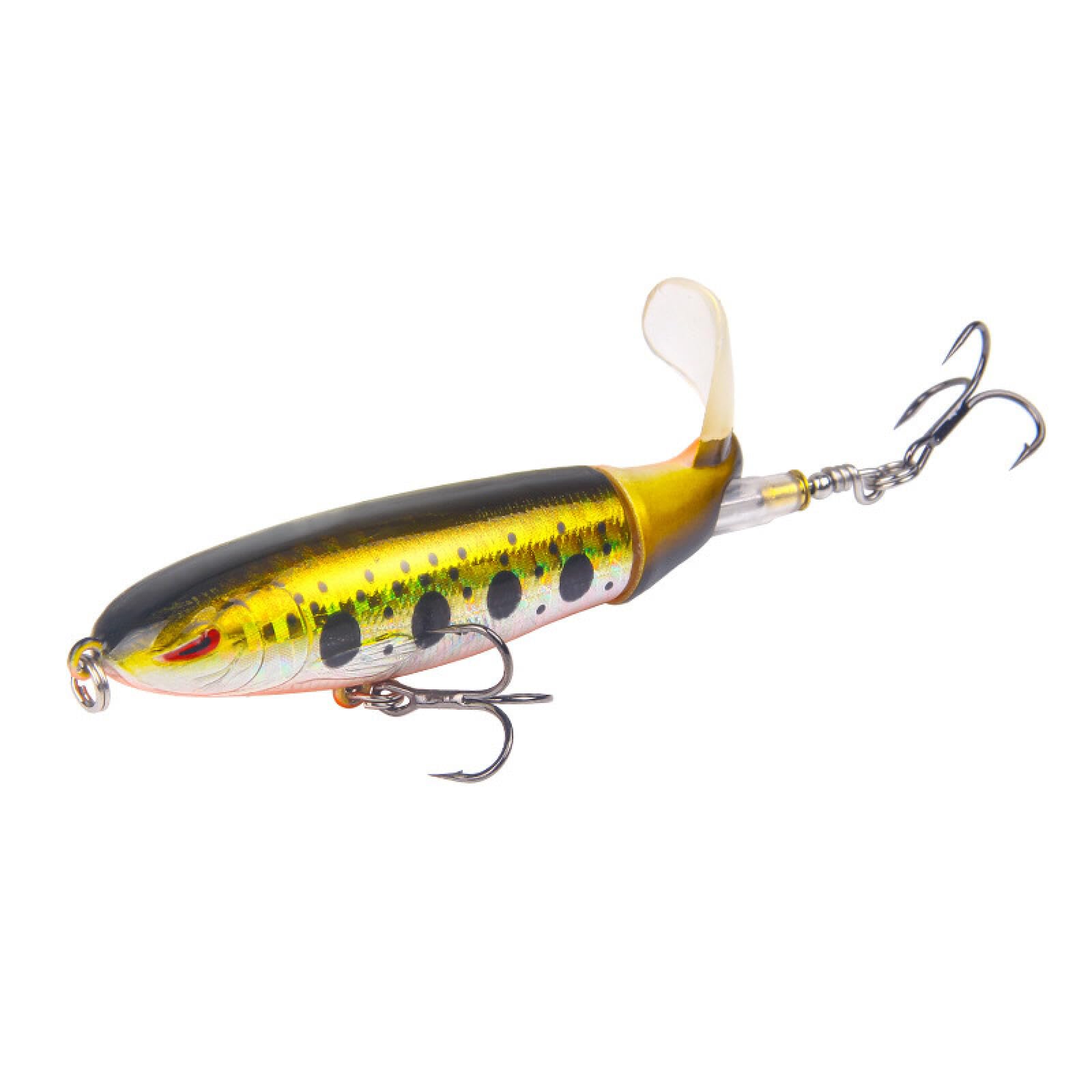 Esca Da Pesca Galleggiante Topwater, Swimbait Con Coda Rotante, 11 Cm, 13g, Per Acqua Dolce E Salata