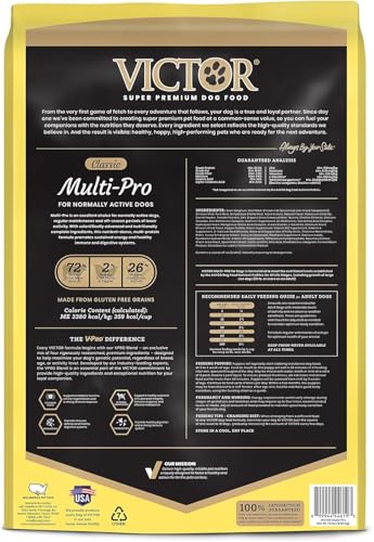 Image of VICTOR Multi-Pro Gluten Free Dry Dog Food - Beef, Chicken & Pork, 15 lb