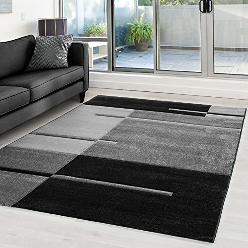 Tapis design moderne à carreaux pour habiller un sol terne et froid