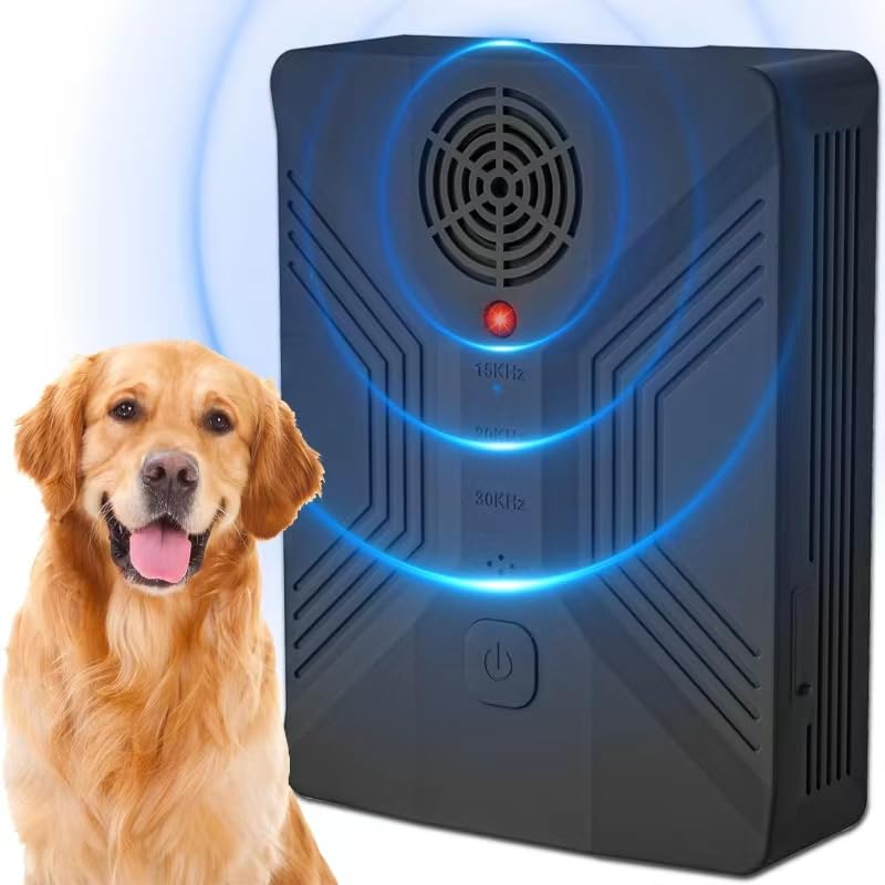 Photo 1 of Anti bark Device for Dogs Indoor,Dog Barking,Dog Bark Deterrent Devices,30 Ft,Anti-Barking Device,3 Frequency Ultrasonic Bark Deterrent,USB Charging,Suitable for Small,Medium and Large Dogs (Black)