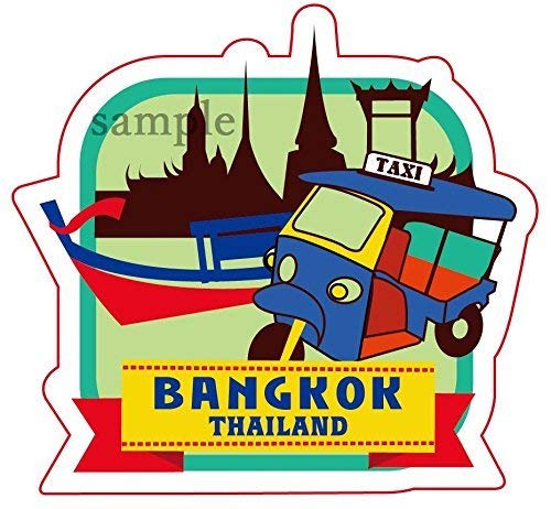 BE:FIRST ステッカー バンコク　ホノルル Amazon | 海外旅行観光地ステッカー バンコク タイ王国 防水紙シール