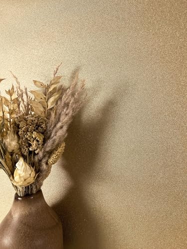 NEWROOM Tapete Gold Vlies Metallic - Glamour Glanz Schimmer Unitapete für...