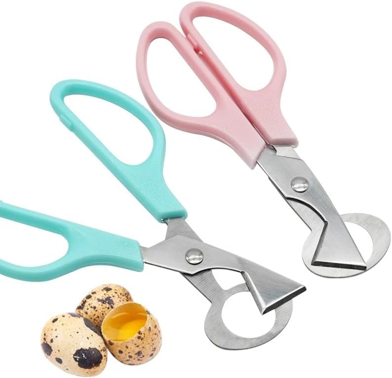 5pcs Stainless Steel Quail Egg Cutter Scissors Pigeon Bird Quail Egg Cutter Opener Cracker Kitchen Clipper Tool