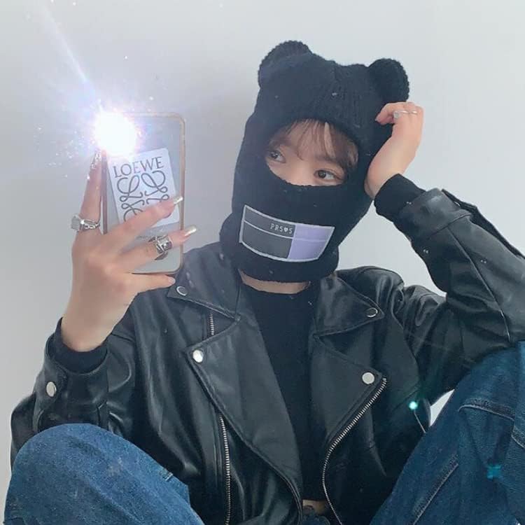 Vista 5 de RICHTRUE Bonitos gorros para mujer, gorros para mujer, accesorios Y2K, gorros Kawaii y sombreros de ganchillo para mujer