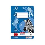 1 Stück Herlitz Heft A5, Lineatur 03, holzfreies Papier, liniert, 80 g/m², 32 Blatt, weiß