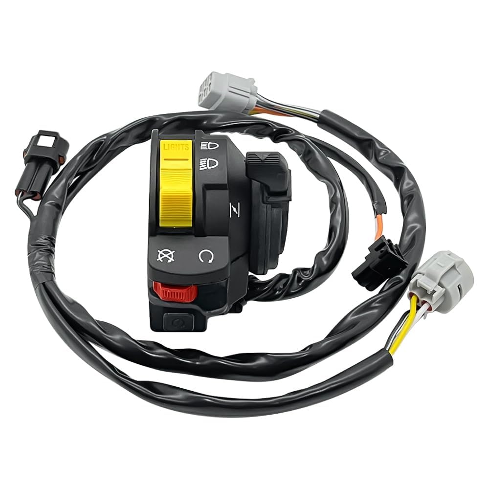 Interruttore manubrio sinistro adatto per Suzuki LTZ 400 QuadSport Z 400 2005-2008 per Arctic Cat DVX 400 2006-2008 per Kawasaki KFX 400 2003-2006