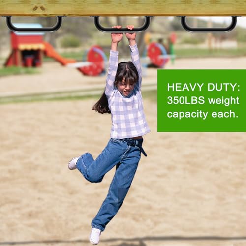 Dolibest 6 Pack 12-Inch Safety Handle, Metal Safety Playground Handles,Sturdy Playground Handle Bars & Wider Base Design, Playset Handles for Climbing Frame, Treehouse, Swing Set Accessories-Black - image 8