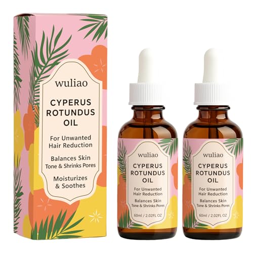 Cyperus Rotundus Oil for Hair Removal - Organic Cold-Pressed Formula to Help Reduce the Appearance of Unwanted Hair, Moisturizing &amp; Soothing Body Oil, Gentle for Sensitive Skin, 60ml (2)