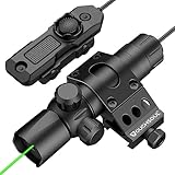 Green Laser Sight Green Dot Compatible with Picatinny Rail for Rifle, TOUGHSOUL Green Beam with Pressure Battery Included