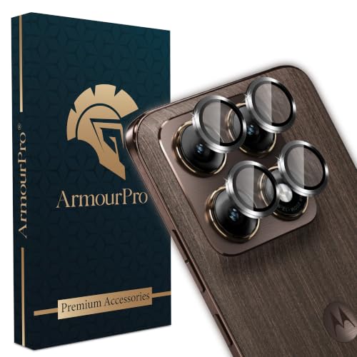Image of ArmourPro Camera Rings Tempered Glass for Motorola Edge 70 Pro Plus, Tough HD Individual Aluminum Alloy Rings 9H Camera Cover, Scratch-Resistant,Camera Lens Protection| Black, 1 Pack