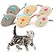 Topi Giocattoli per Gatti 6 Pezzi Topo Falso Giochi per Gatti Giocattoli interattivi per Gattini Kitten (3 Color)