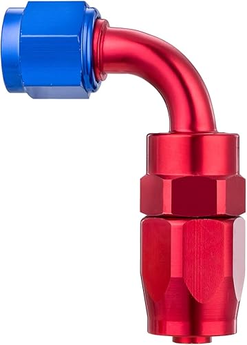 Miniatura 7 de 6AN - Adaptador de extremo de manguera recto, giratorio de aluminio para manguera de combustible trenzada CPE 0 45 90 180, kit de adaptador de