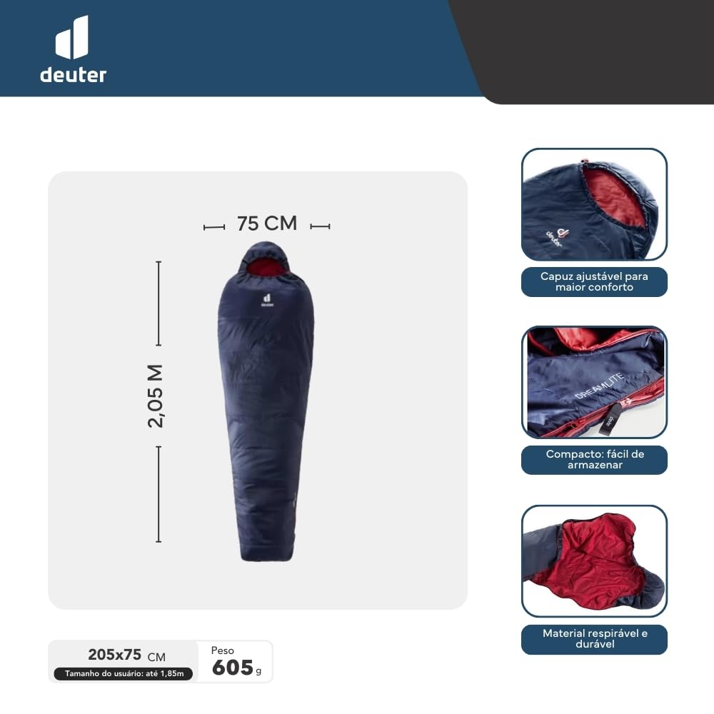deuter Dreamlite - Saco de Dormir de Fibra sintética