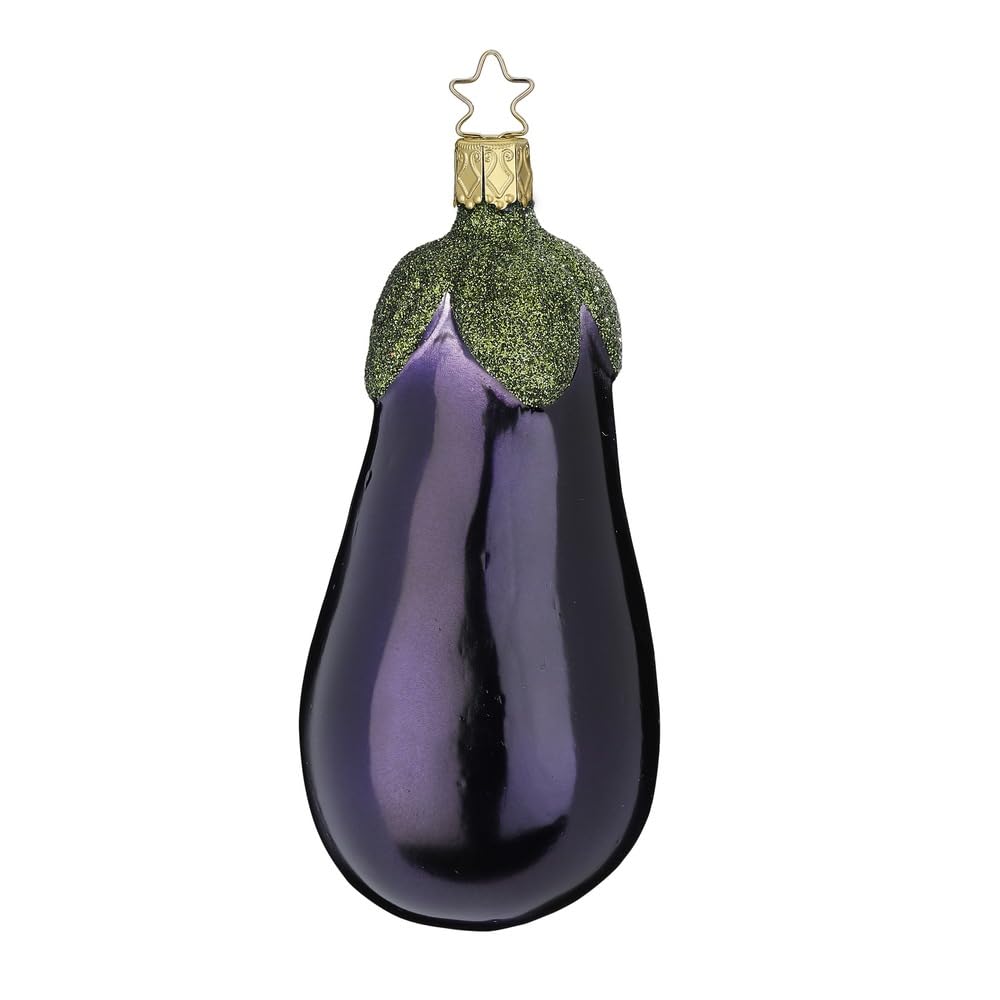 Aubergine Inge-glas décoration de Noël 12,5 cm pour sapin traditionnel chic
