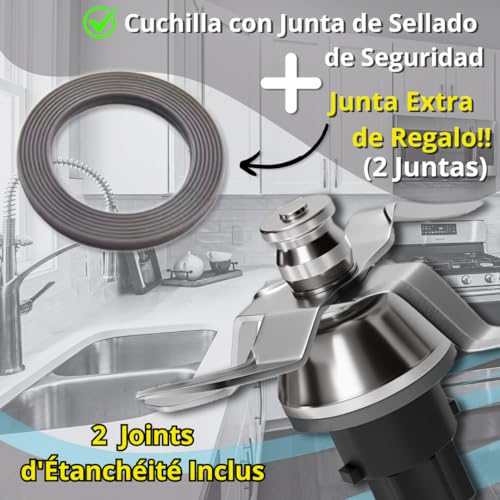 Miniatura 2 de Rm Pro Cuchillas Vorwerk Thermomix Tm31 Junta Extra. Incluye 2 Juntas De Sellado - Acero Inoxidable Sus420 - Cuchillo Vorwerk Termomix Bimby Tm31.- Repuestos Y Accesorios