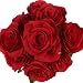 Veryhome Artificial Flowers 9 Heads Natural Looking Roses For Wedding Home Shop Decor (Red)