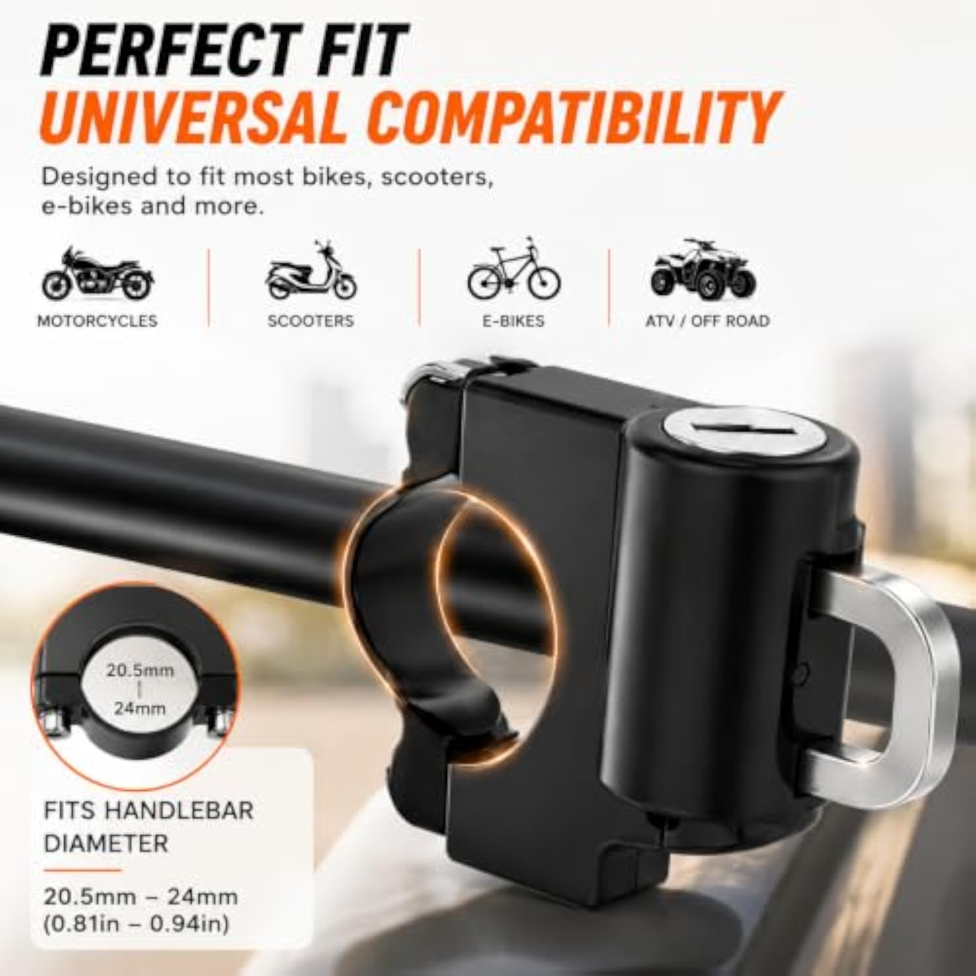 Motorcycle Helmet Lock Anti-Theft Padlock