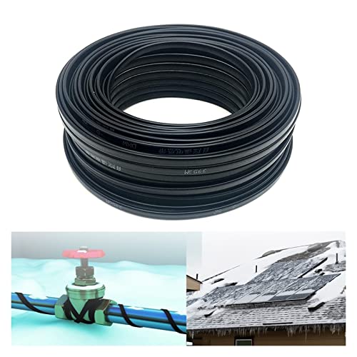BOYUYO Câbles Thermiques à Tuyau 220V Tubes de Chaleur for tuyaux/Toit/glaçage de gouttière, autorégulation de la congélation de Gel de Gel en Hiver (Color : 5m, Size : Ø8mm-20W/m) Cover
