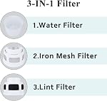 3 IN 1 Indoor Dryer Vent Kit Filter Bucket for Electric Dryer with 4-Inch by 5-Feet Proflex Duct (Silver)