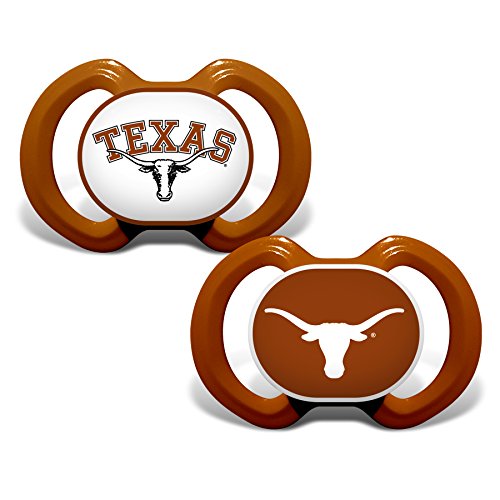 Image of Baby Fanatic Pacifier Set, University of Texas Longhorns, One Size, 2 Count