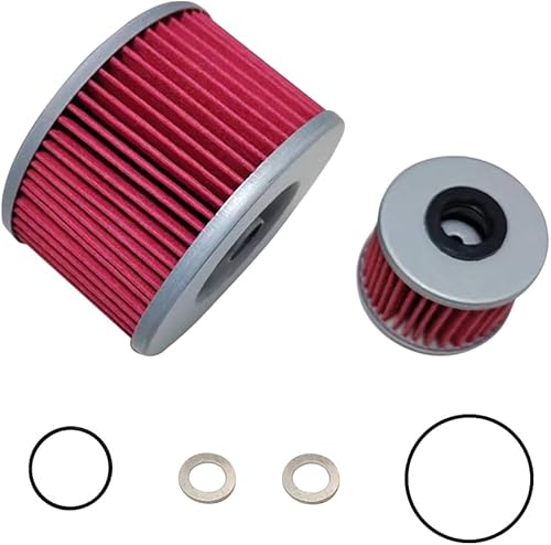 Miniatura 4 de Filtro de aceite 15412-MGS-D21 con juntas tóricas de repuesto para HONDA PIONEER 1000 SXS1000 2016-2020 Reemplazar # 15412-HP7-A01 91301-107-000