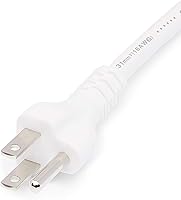 Vista 4 de Yaxa Basics Cable de extensión, 10 pies, extensor de tomacorriente de 3 clavijas, cable de extensión para interiores, 13 amperios, 125V, blanco