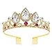 NODG Tiaras and Crowns for Women with Hair Comb Gold Crown for Bride Tiaras for Princess Crown Tiaras Birthday Crowns for Women Princess Crowns and tiaras Women