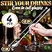 4 Pcs Bar Spoon Cocktail Mixing – Stirs Deep Glasses All the Way to the Bottom, Even Mixing & Easy Drink Layering – 12'' Long Balanced Stainless Steel Cocktail Stirrers for Drinks with Twisted Handle