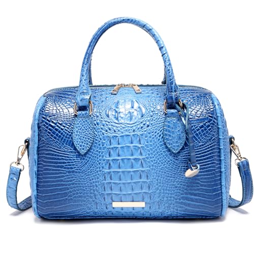 Image of Makcr Joacbv Top-Handle Crocodile Purses For Women Crossbody Leather Bags Trendy Large Capacity Tote with Shoulder Strap