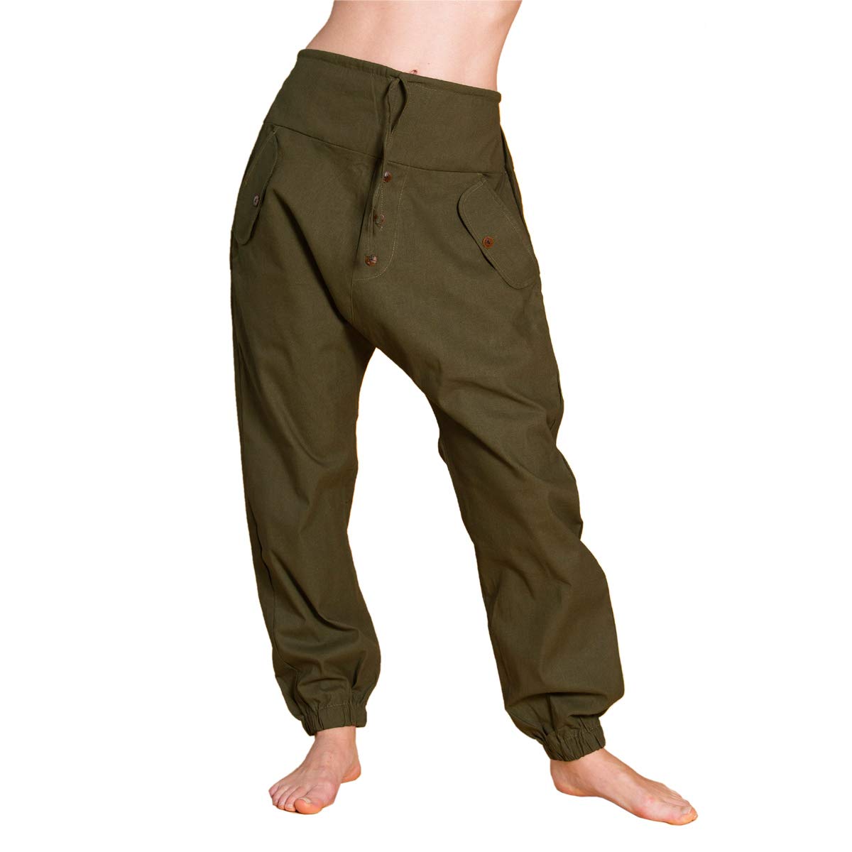 PANASIAM Yogipants 03, Cotton, OliveGreen L
