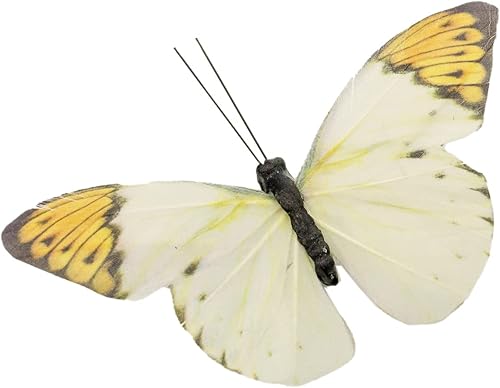 Miniatura 4 de Berfutall - Juego de 12 decoraciones de mariposa de plumas para Halloween, decoraciones de Acción de Gracias