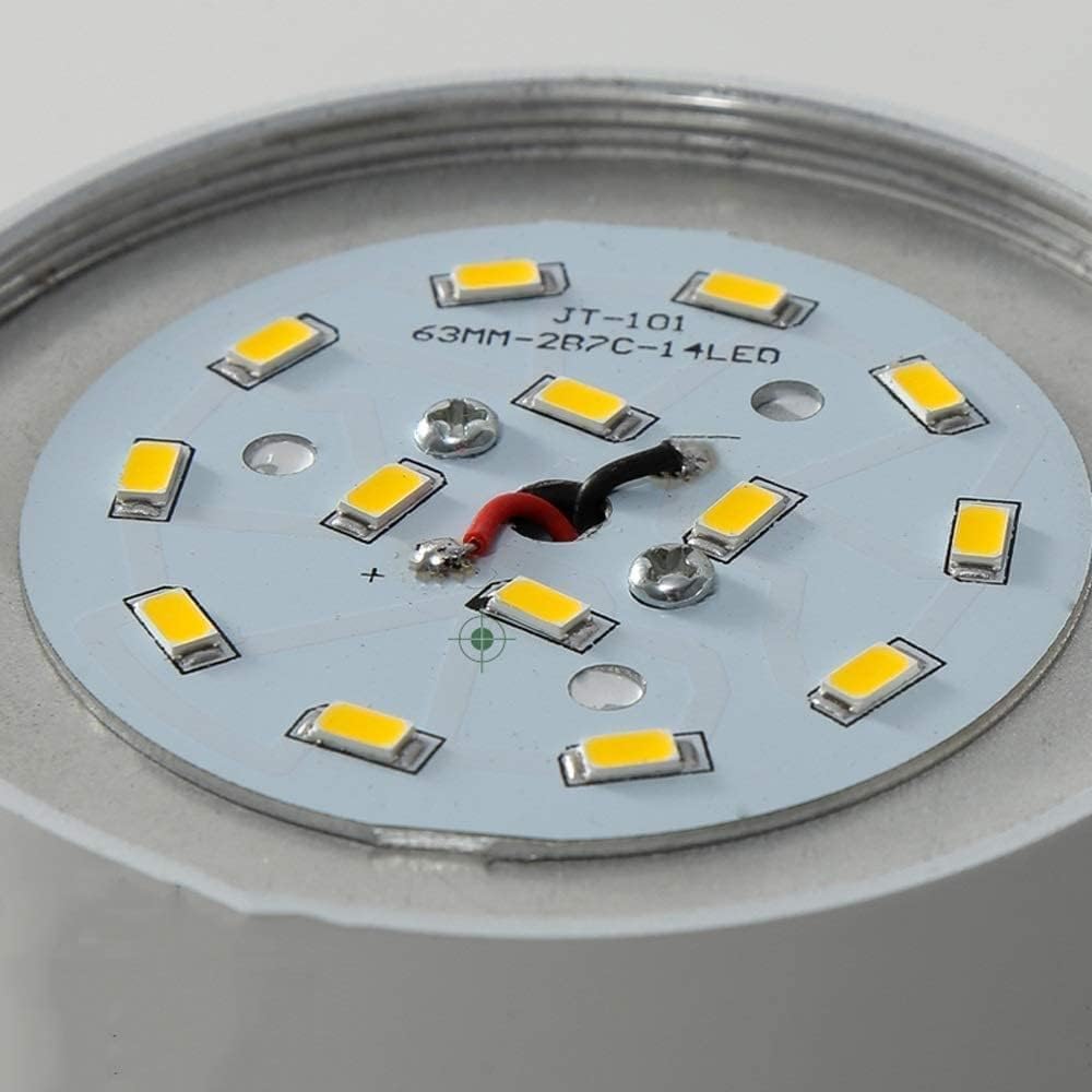 Wpuszczane lampy sufitowe Światła pasażowe Oprawa typu downlight Prosta nowoczesna lampa sufitowa LED Ganek Szatnia Reflektor 7W(Bianco,Black+white circle)