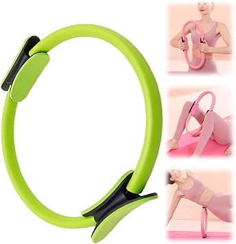 Pilates Ring Fitness Trainer, 2025 New Pilates Circles for Workouts Beginners Men Women,Yoga Rings Home Exercise Equipment Fitness Circle for Toning Arm Thigh
