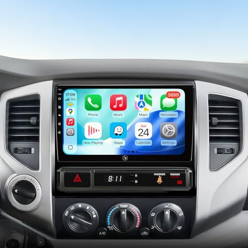 Image of 11.5 inch Car Radio Stereo for Toyota Tacoma 2005-2015, 5GHz Wi-Fi6 4+64G Touchscreen Head Unit Bluetooth 5.4 with Android 13 /CarPlay /Android Auto /GPS Navigation /FM /RDS Radio /HD Backup Camera