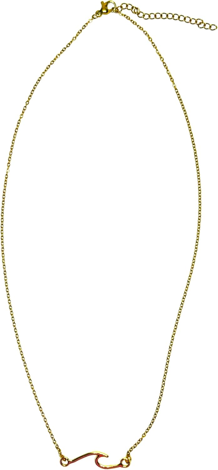Gold ocean wave chain necklace - Image 5