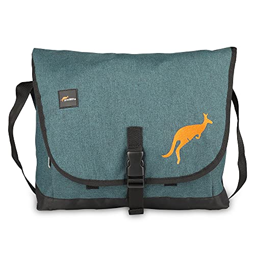 Protecta Leap Crossbody Laptop Messenger Bag - Designed for Laptops With Screen Size Up to 15.6 Inches - Green