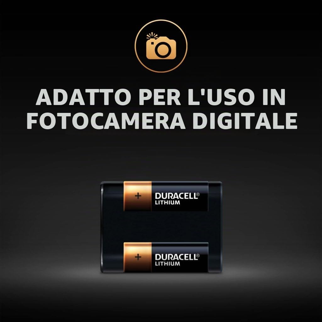 5X Duracell 245 2CR5 Lithium (5 Blister Da 1 Batteria) 5 Pile