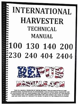 Spiral-bound International 2404 Tractor Service Manual Technical Repair Book