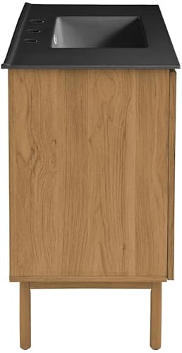 Vista 497 de Swiss Madison Classe - Lavabo de baño de roble de 24 pulgadas incluido