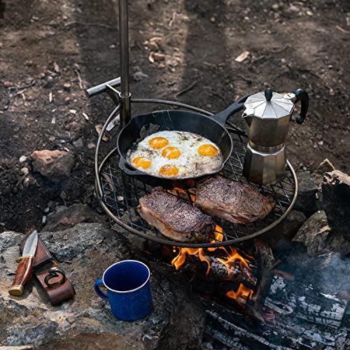 Outpost Grill 19 | Standalone Campfire Grate | Breeo X Series Accessory | Stainless Steel | Durable | Carrying Bag | Camping Cooking Rack | Usa Made #TOP2