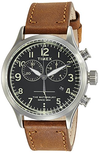 Image of TIMEX Waterbury Traditional Chronograph Analog Black Dial Unisex Watch-TW2R70900