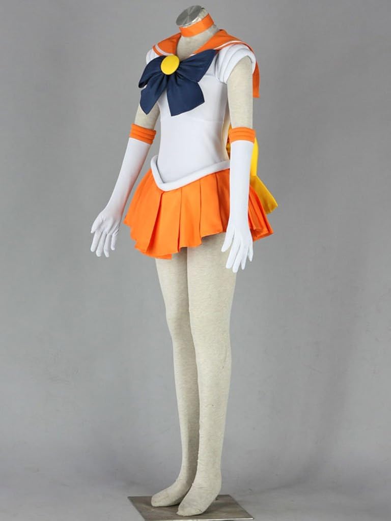 Miniatura 3 de OURCOSPLAY Disfraz de Sailor Moon Minako Aino Venus para mujer, uniforme