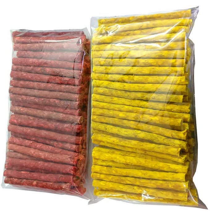 ECO PETS Rawhide Chew Sticks Food for Small - Adult Dog Chew Stick Munchy Stick Real Mix Flavors Dogs Snacks, Dog Treats for Puppy, Protein - Training Chew (0.95 KG) (B0BSNXR4P5) Amazon Price History, Amazon Price Tracker