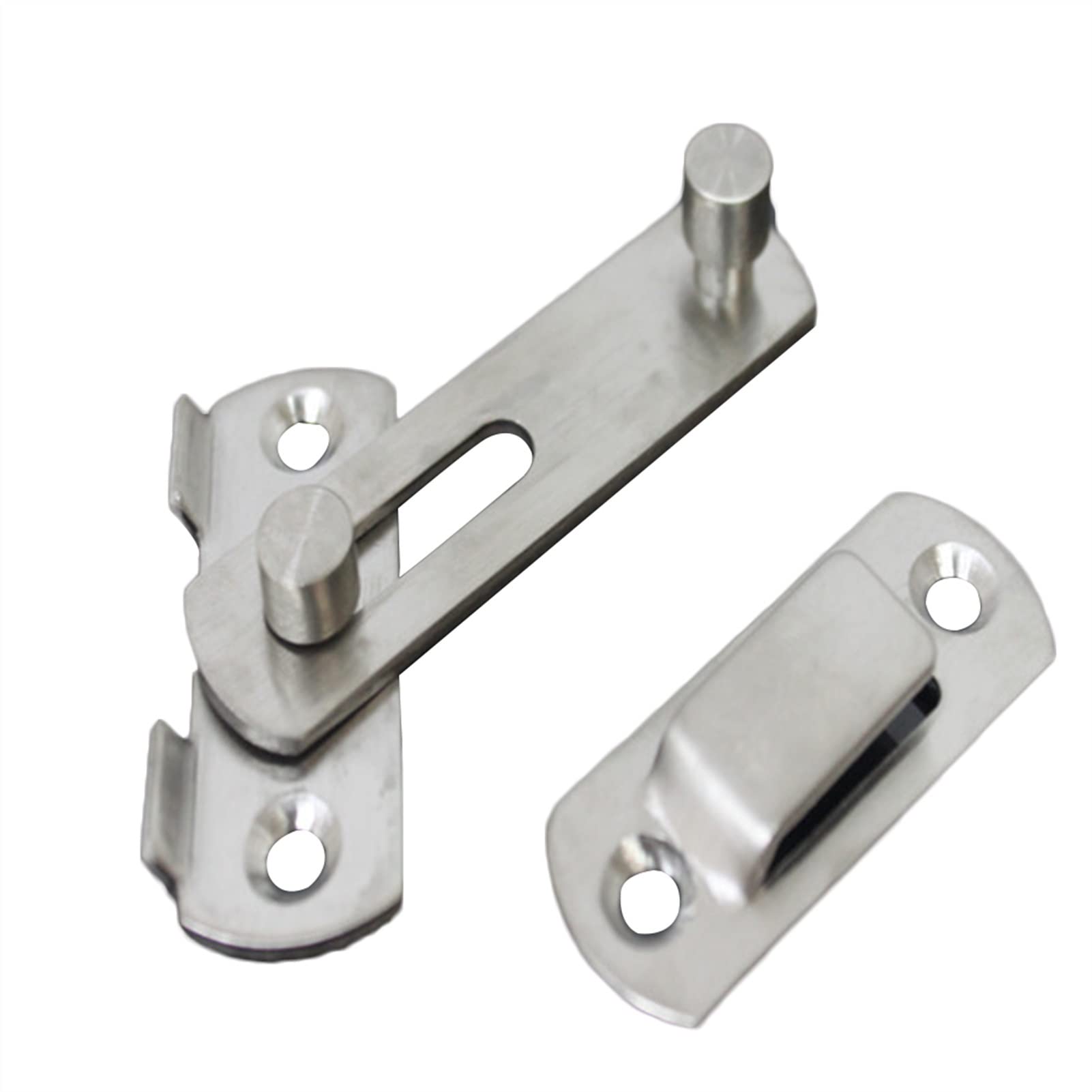 NVSFZGIYG Slide Latch,Gate Bolt Lock, Sliding Door, Stainless Steel Safety Hasp Small Anti-Theft Window Wardrobe Cabinet Household Hardware