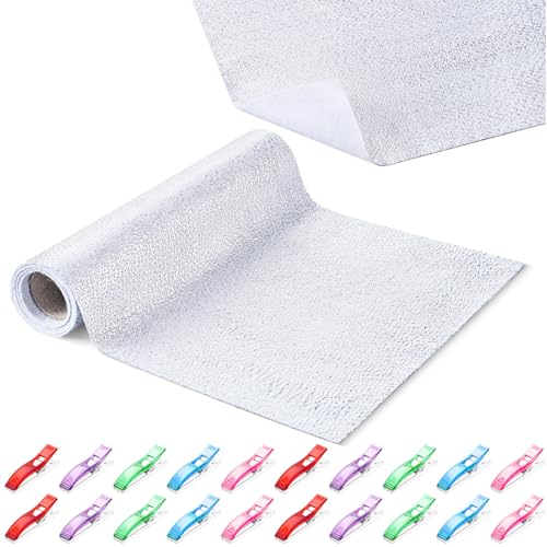 Treela Heat Resistant Batting for Potholders, 12 Inch x 1 Yard with 20 Sewing Clips, Insulating Thermal Lining Batting for Pot Holders, Oven Mitts, Coasters, Bowl Cozies